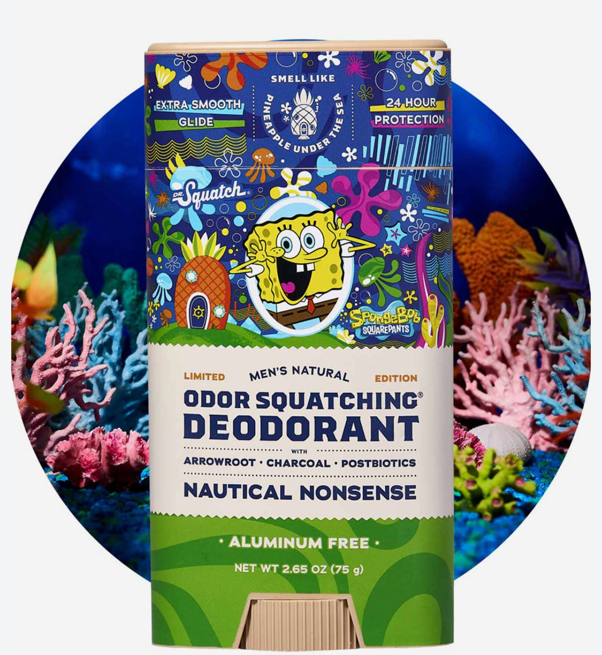 Dr. Squatch - Limited Edition SpongeBob Nautical Nonsense Natural Deodorant