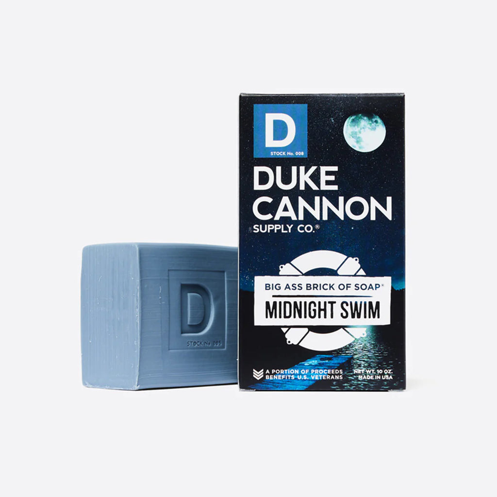 Duke Cannon BIG ASS BRICK OF SOAP MIDNIGHT SWIM Willow at Merle