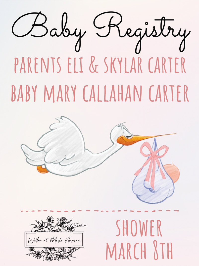 Baby Registry - Eli & Skylar Carter