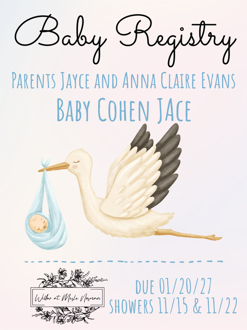 Baby Registry - Jayce and Anna Claire Evans