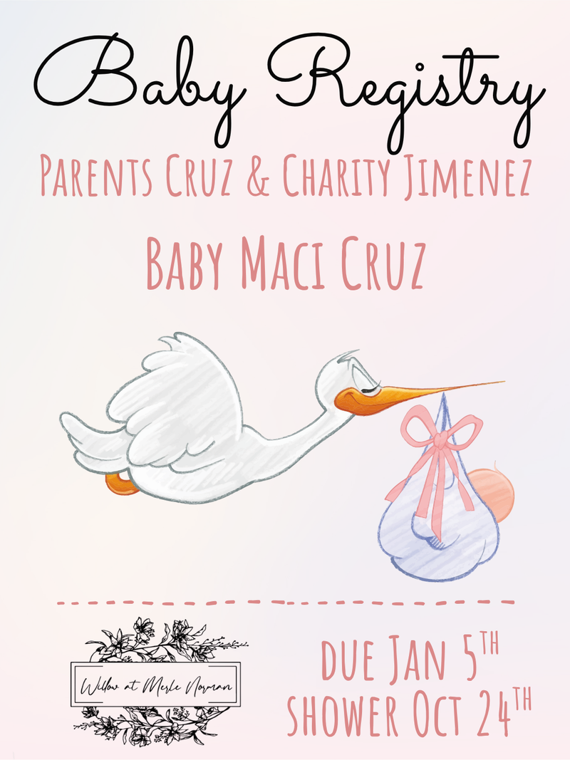 Baby Registry - Cruz & Charity Jimenez