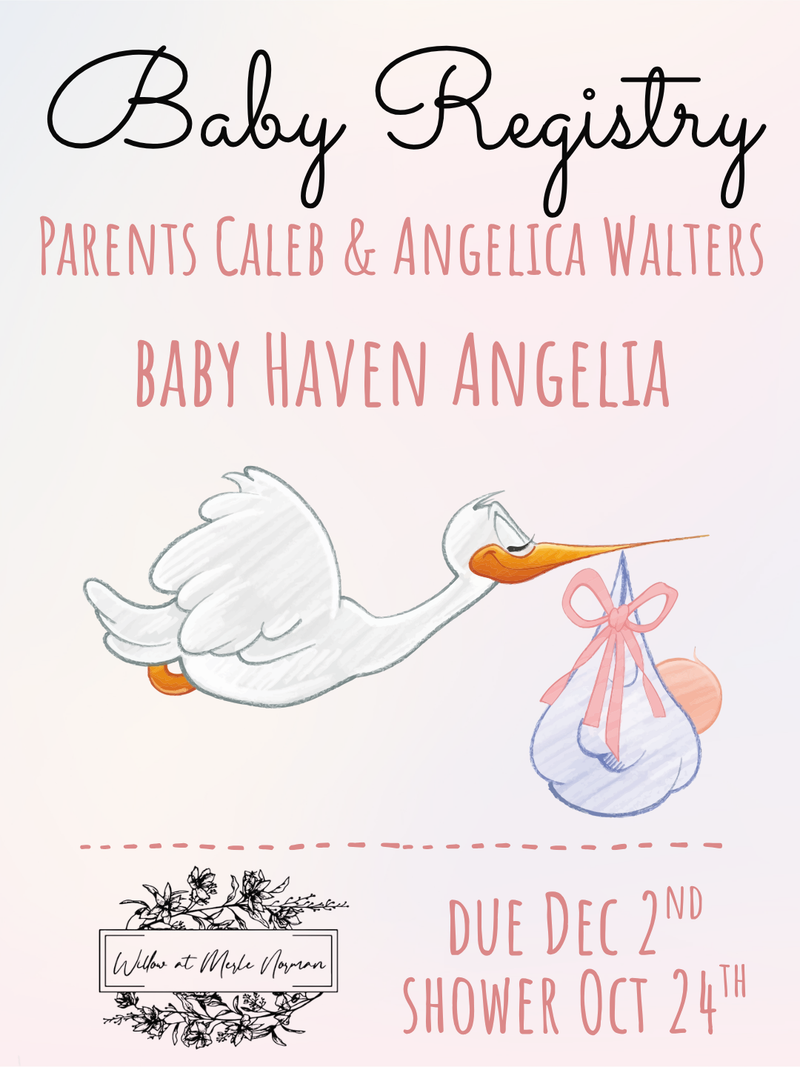 Baby Registry - Caleb & Angelica Walters