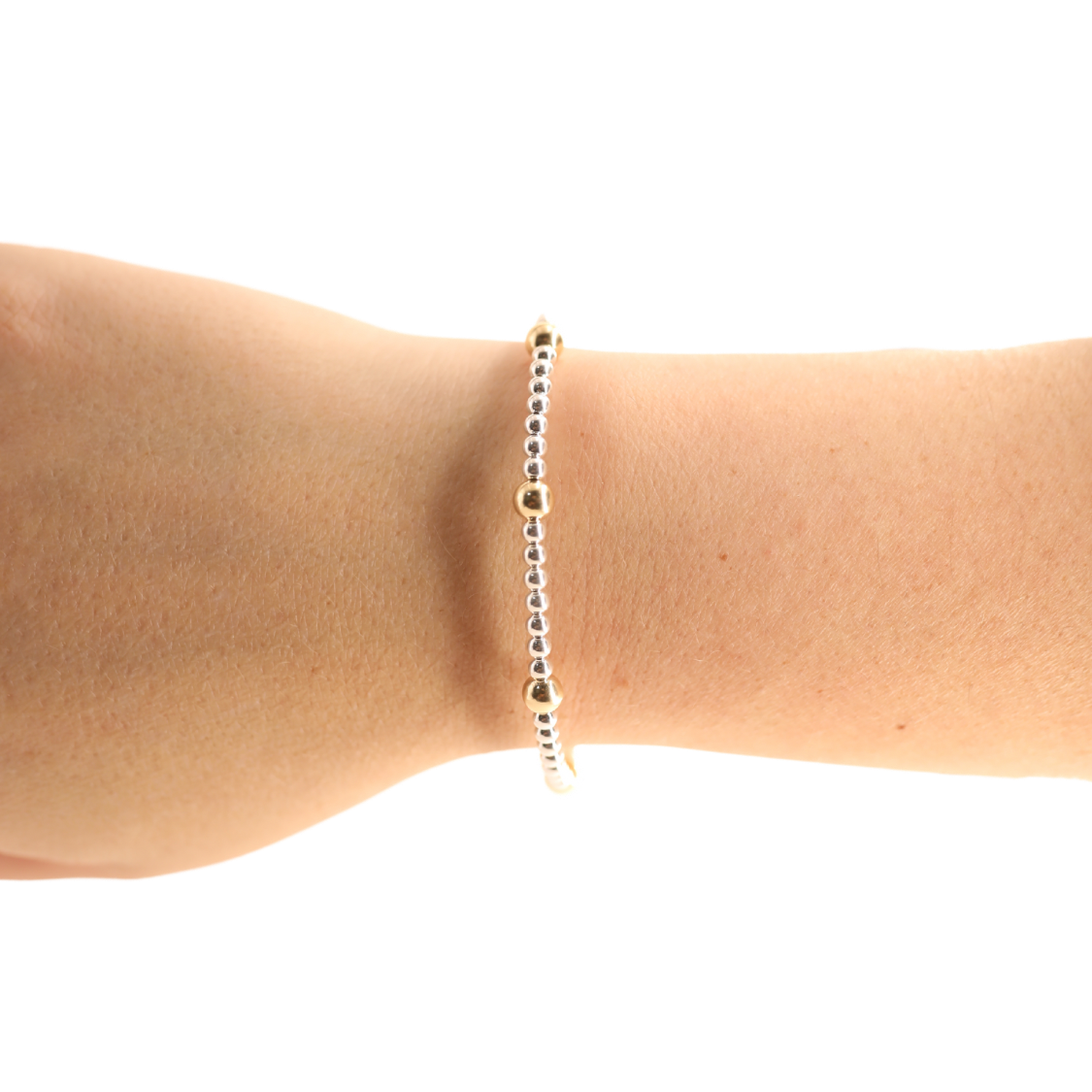 Petite Olive Bracelet in Silver with Gold