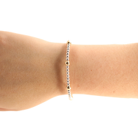 Petite Olive Bracelet in Silver with Gold