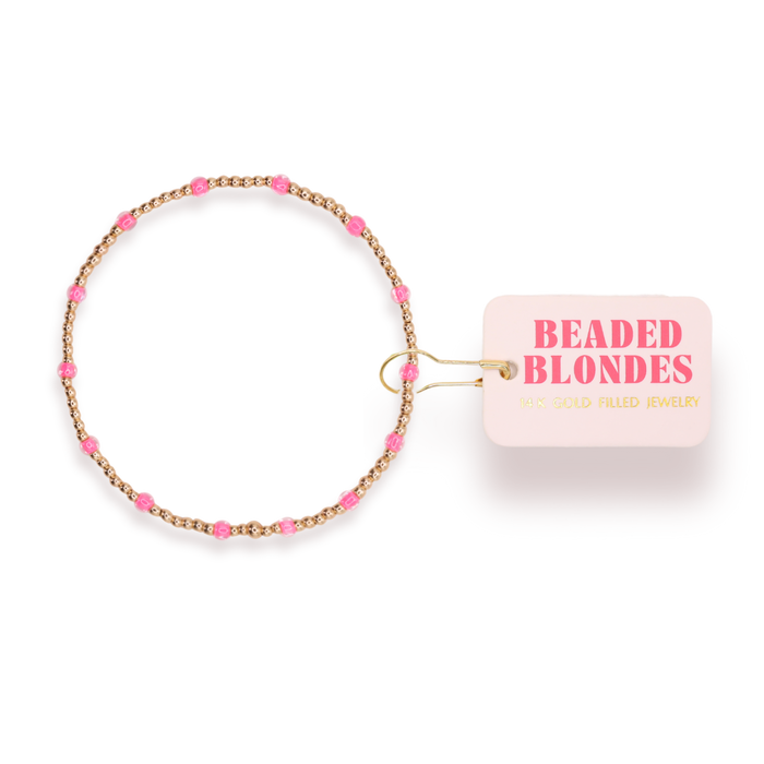 Petite Hot Pink Dainty Poppi Bracelet
