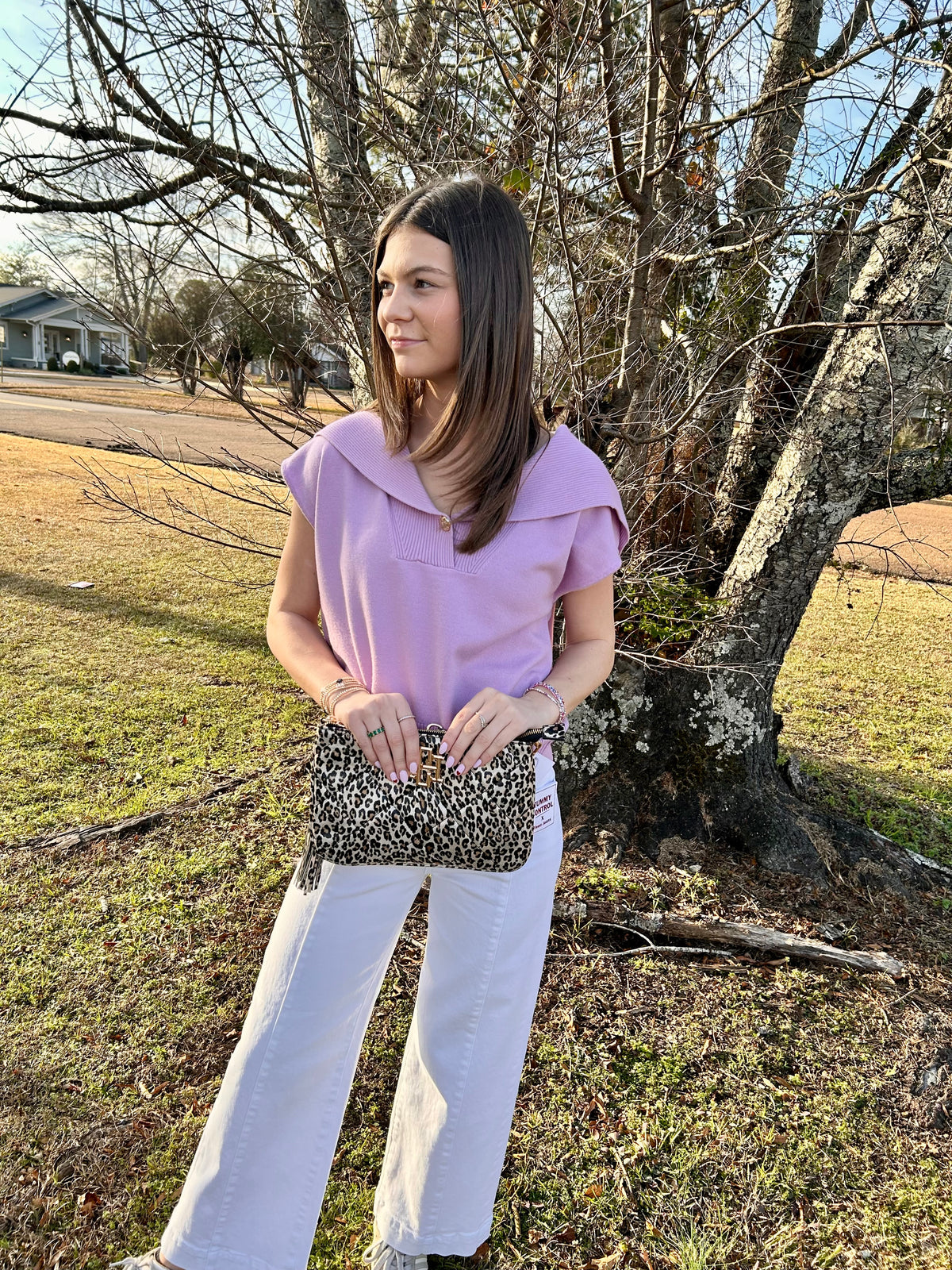 Sweater Vest w/ Gold Buttons