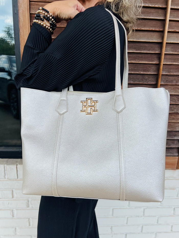 Caroline Hill Heath Tote Bag Pearl