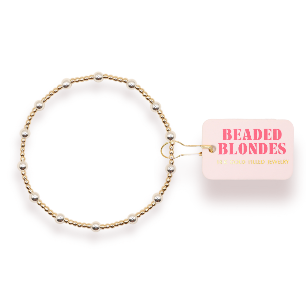 Petite June Bracelet in Gold with Silver