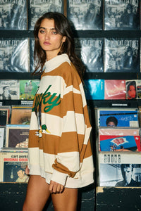 MALLARD1 | Lucky Mallard Duck Mock-Neck Sweatshirt