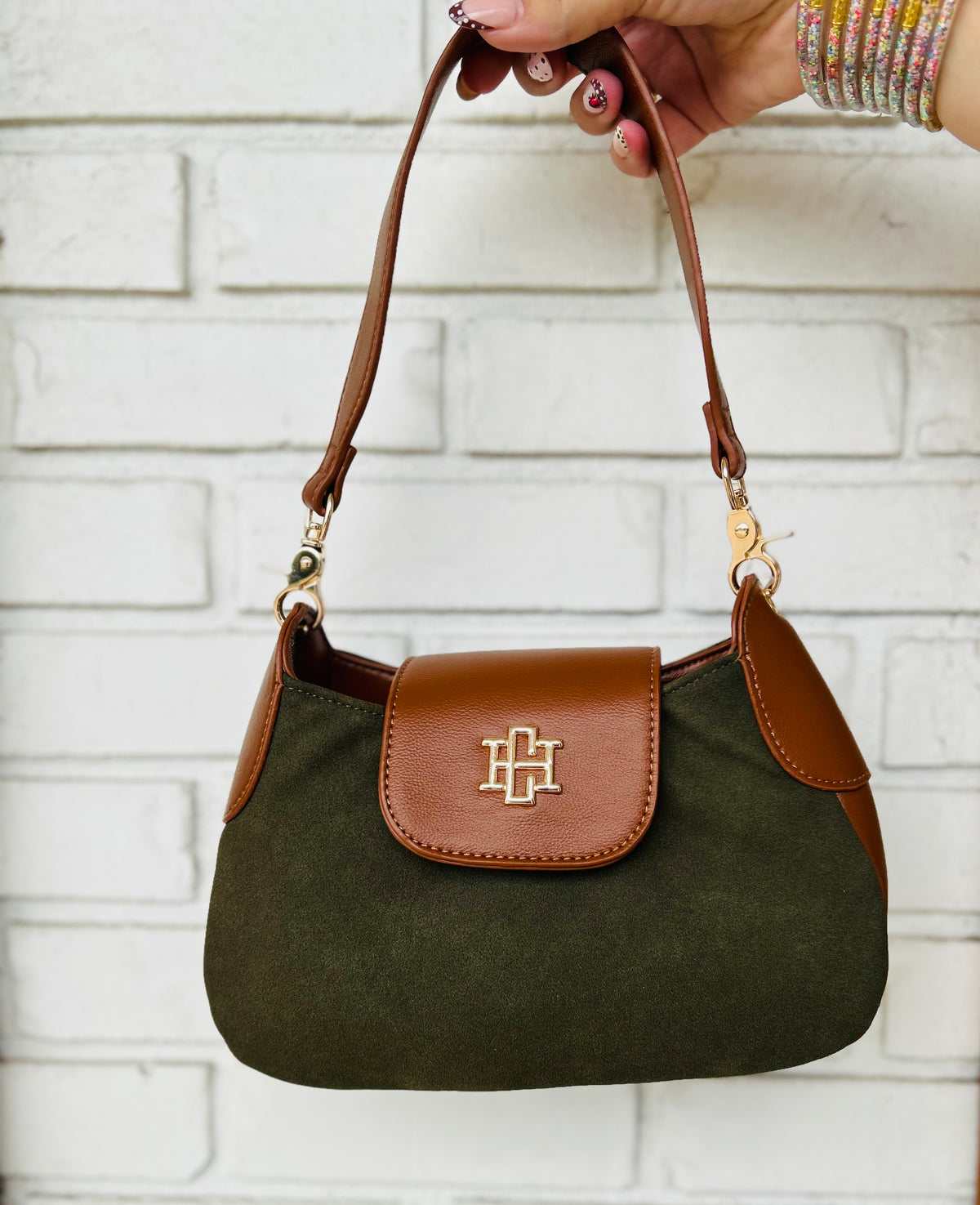 Caroline Hill Leighton Crossbody - Olive S