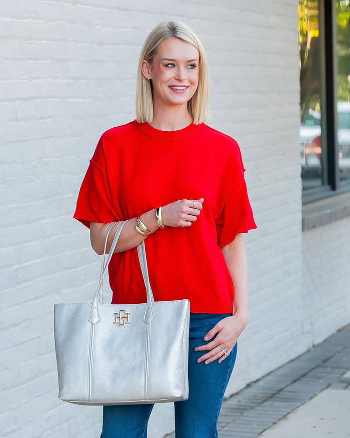 Coraline Hill  Heath Tote Bag Pearl