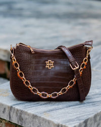 Caroline Hill Charlee Crossbody Chocolate EC