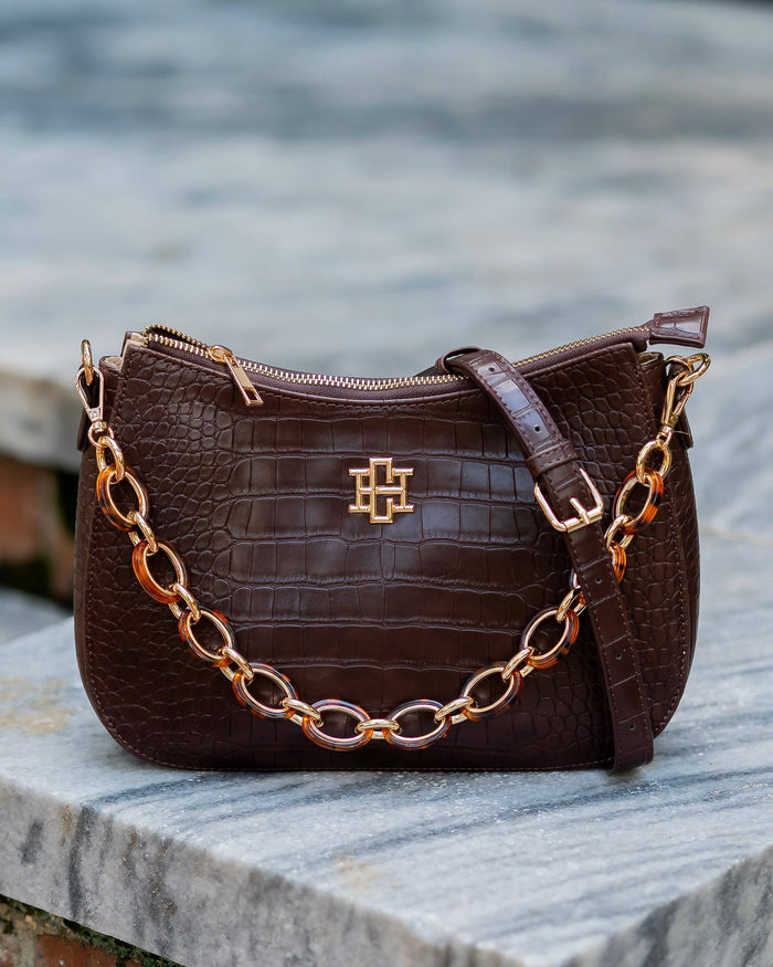 Caroline Hill Charlee Crossbody Chocolate EC