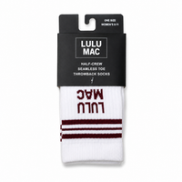 Lulu Mac Socks Single Pair - MAROON