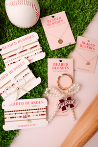 Mississippi State Logo Charm Bracelet on Color