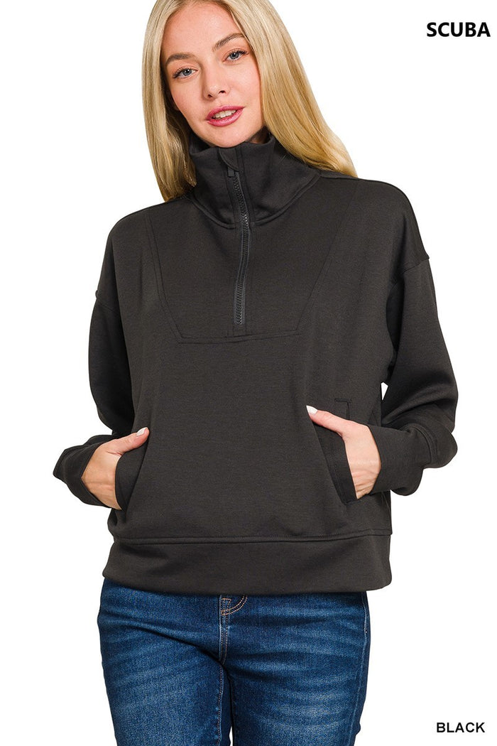 SCUBA HALF ZIP PULLOVER