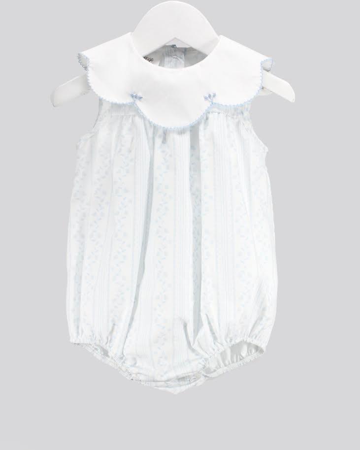 Baby Blessing Scalloped Blue Aria Bubble