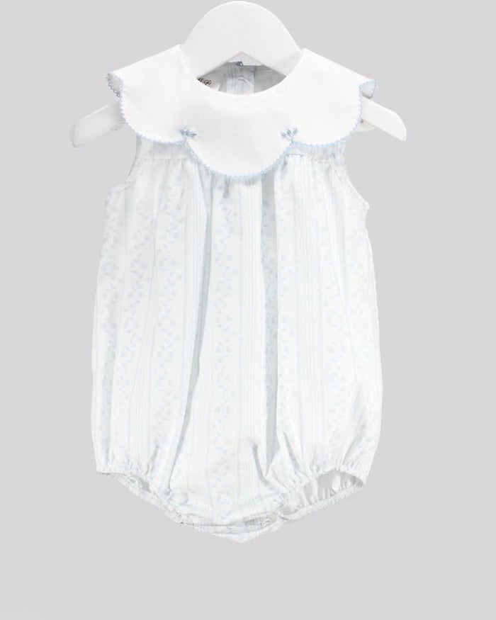 Baby Blessing Scalloped Blue Aria Bubble