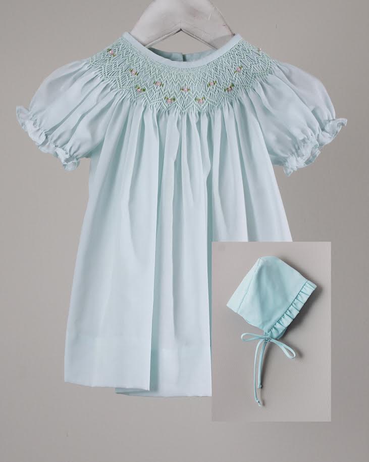 Baby Blessing Mint Geometric Iris Dress