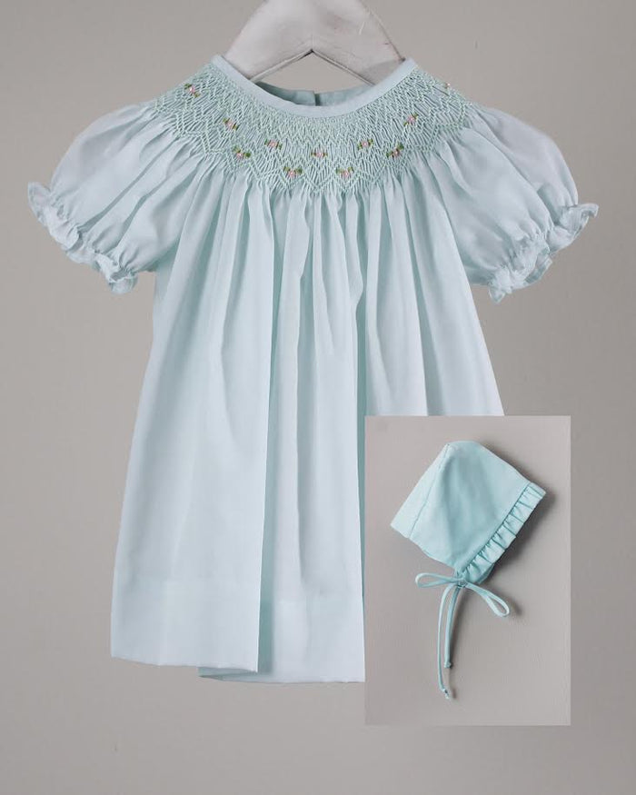 Baby Blessing Mint Geometric Iris Dress