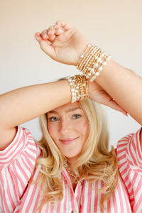 Bella Pearl Bracelet in Gold