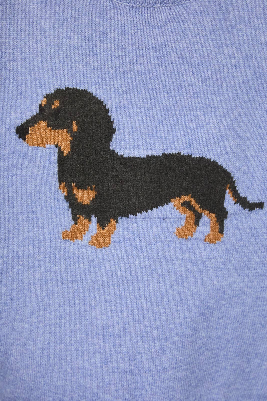 "HOT DOG" GRAPHIC LONG SLEEVE CREW NECK SWEATER