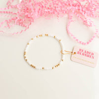 Petite White Sprinkle Bracelet