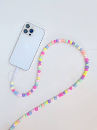 6ft Beaded Phone Charger USB-A & Dual USB-C Lightning Cable
