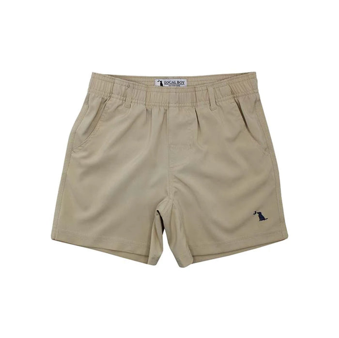 LOCAL BOY- YOUTH VOLLEY SHORTS- KHAKI