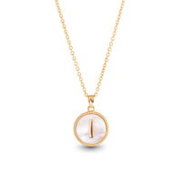 Amanda Blu Gold Mother of Pearl Initial Necklaces | 18 Letters