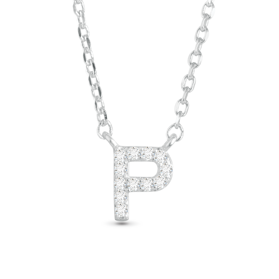 Amanda Blu CZ Initial Necklaces | 18 Letters