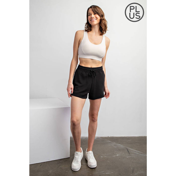 PLUS SIZE MODAL SCUBA SHORT PANTS