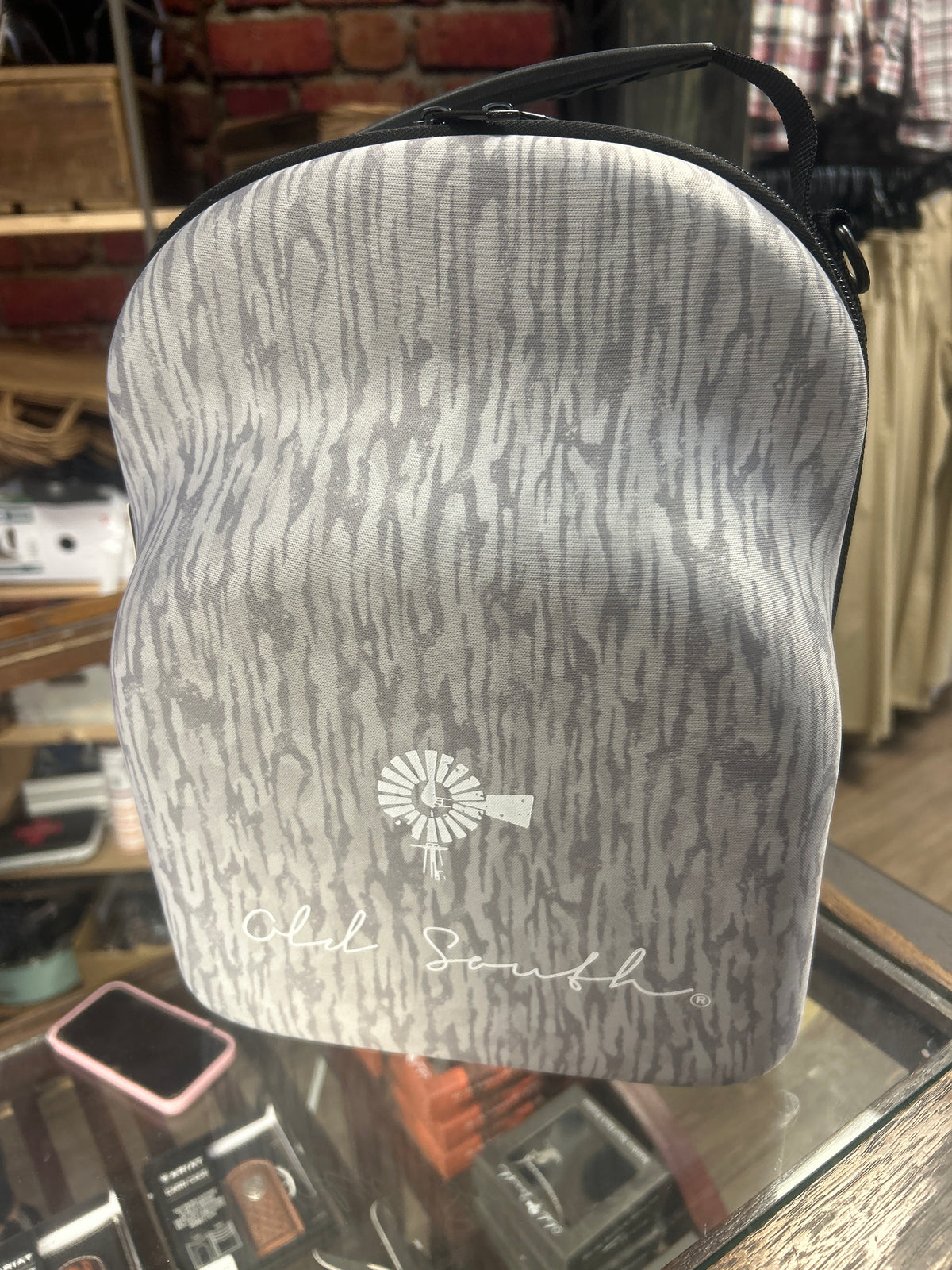 Old South-6 Hat Travel Case Grey Camo