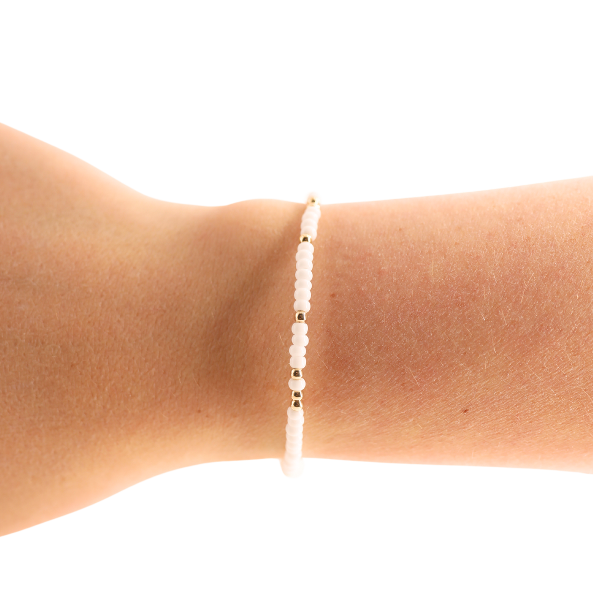 Petite White Sprinkle Bracelet
