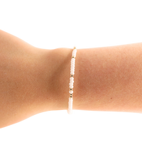 Petite White Sprinkle Bracelet