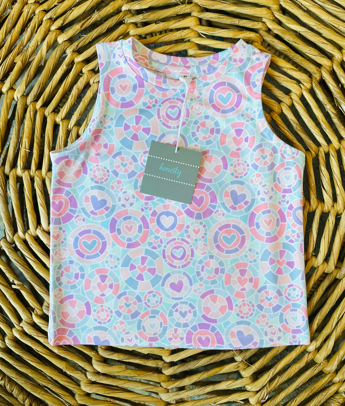Honesty Kalidescope Heart Tank Top