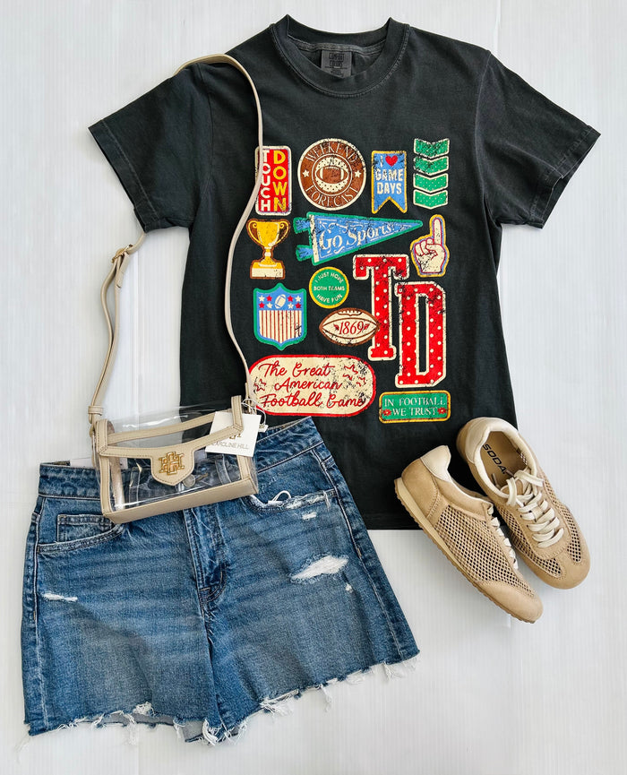 Football Varsity Patches Tee