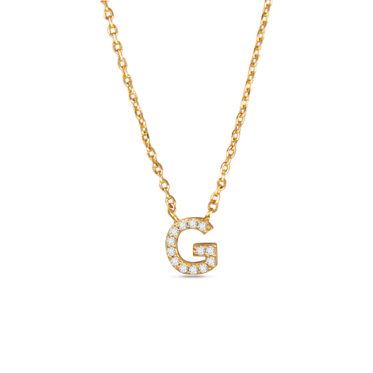 Amanda Blu CZ Initial Necklaces | 18 Letters