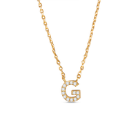 Amanda Blu CZ Initial Necklaces | 18 Letters