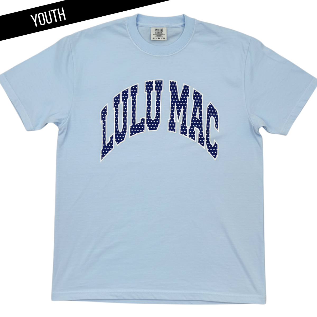 Lulu Mac Dot Chambray Youth Comfort Colors Tee