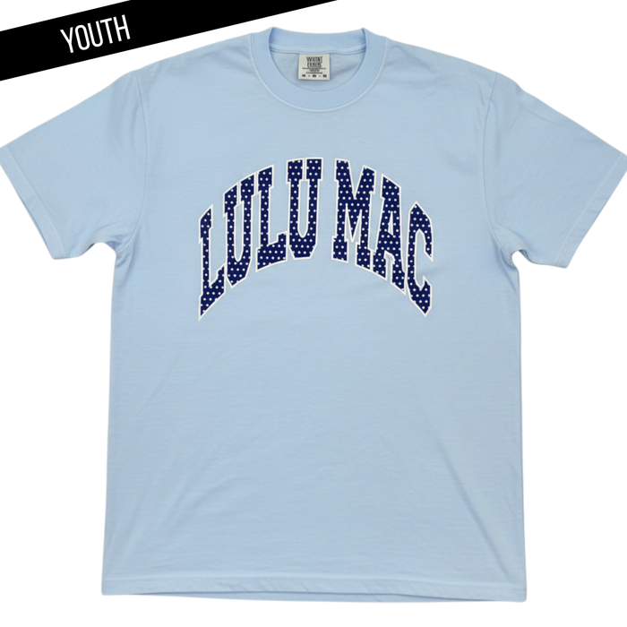Lulu Mac Dot Chambray Youth Comfort Colors Tee