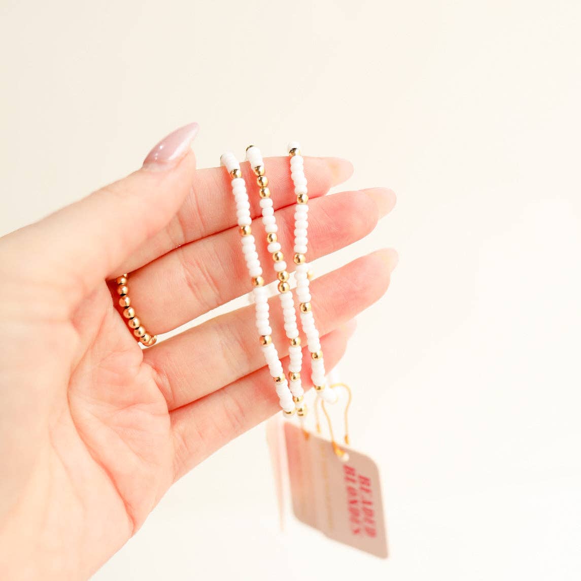 Petite White Sprinkle Bracelet