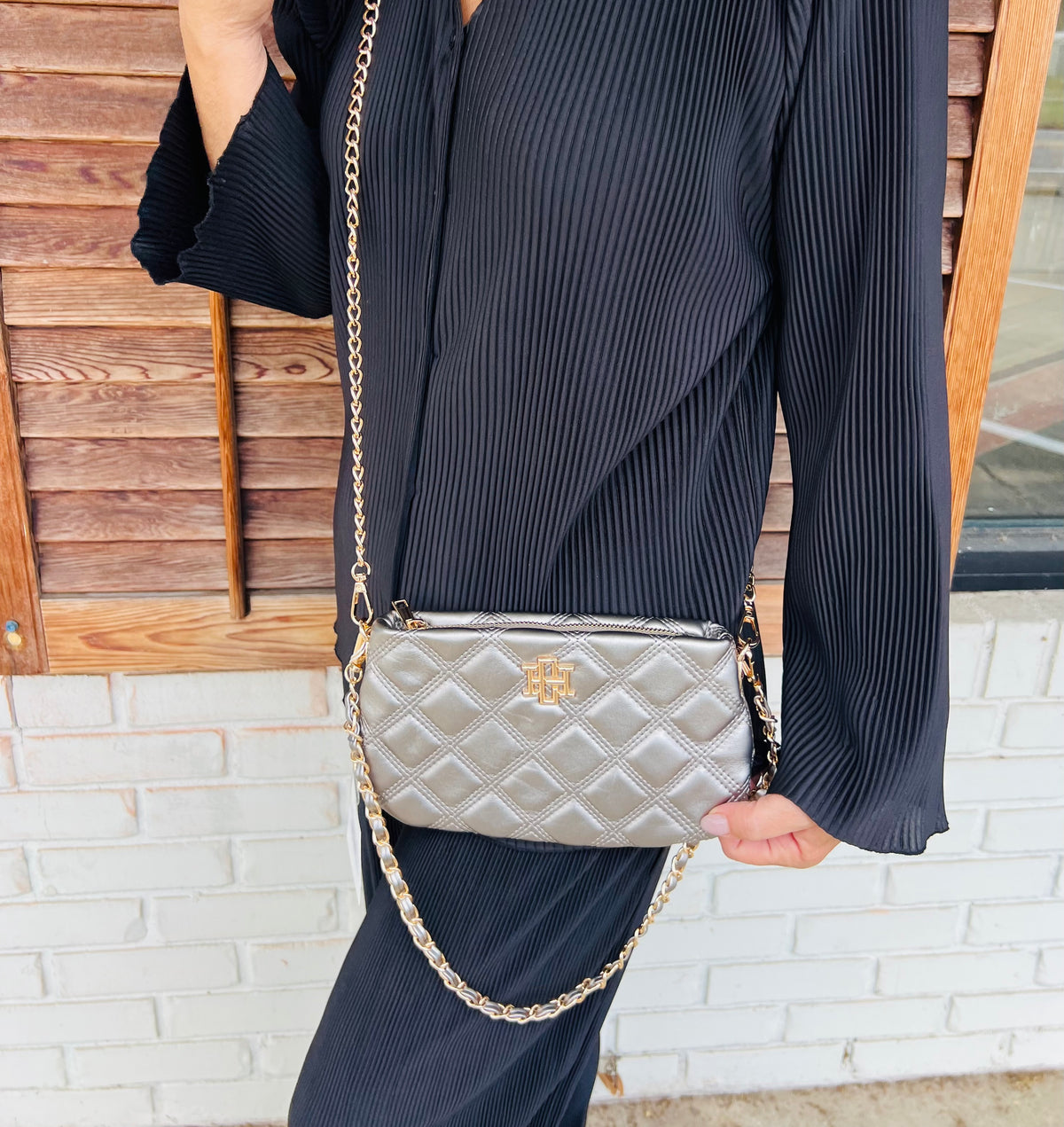 Caroline Hill Livi Crossbody Black Pearl DQ