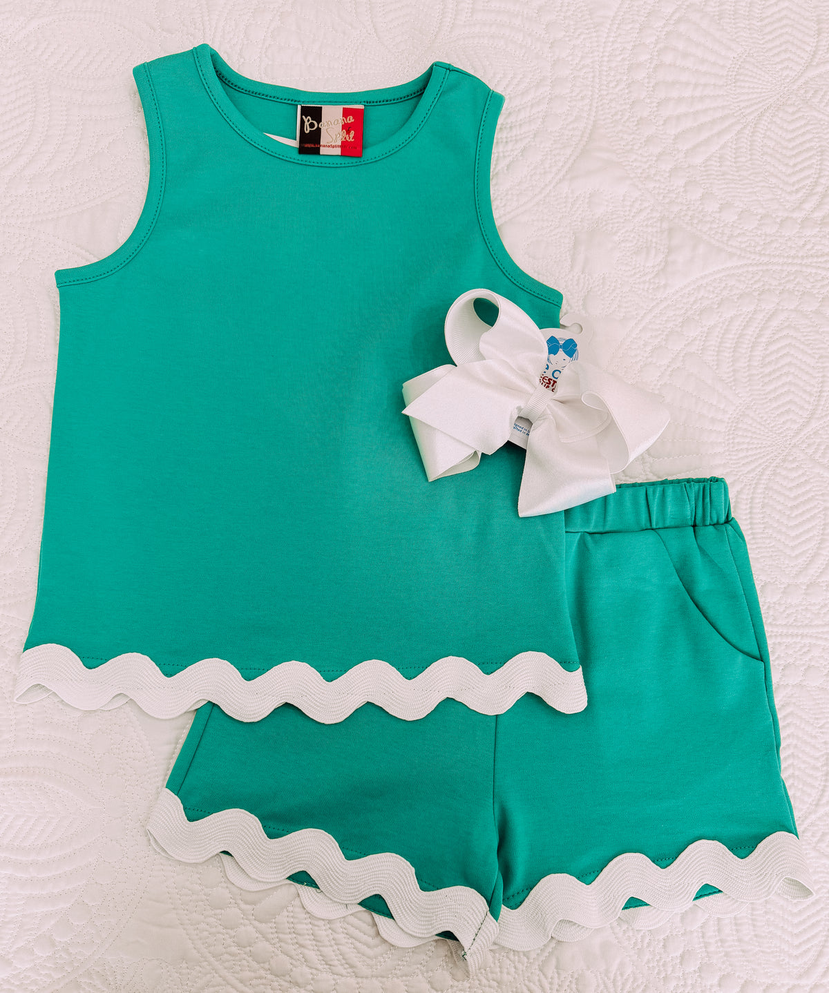 Banana Split Abigail Short Set–Green