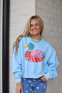 Duck The Halls Crop Sweatshirt