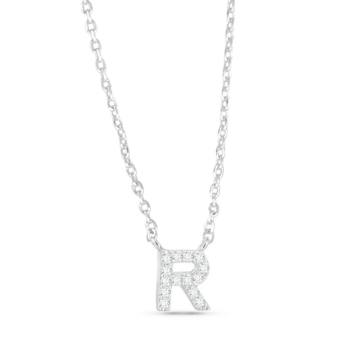 Amanda Blu CZ Initial Necklaces | 18 Letters