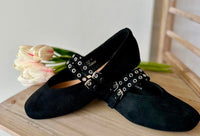 Corkys All Eyes On Me- Black Faux Suede