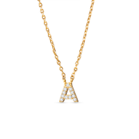 Amanda Blu CZ Initial Necklaces | 18 Letters