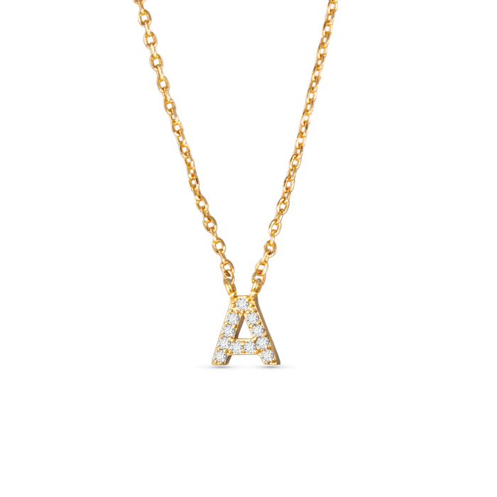 Amanda Blu CZ Initial Necklaces | 18 Letters