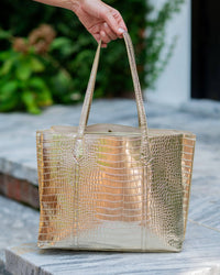 Caroline Hill Heath Tote Bag Gold EC